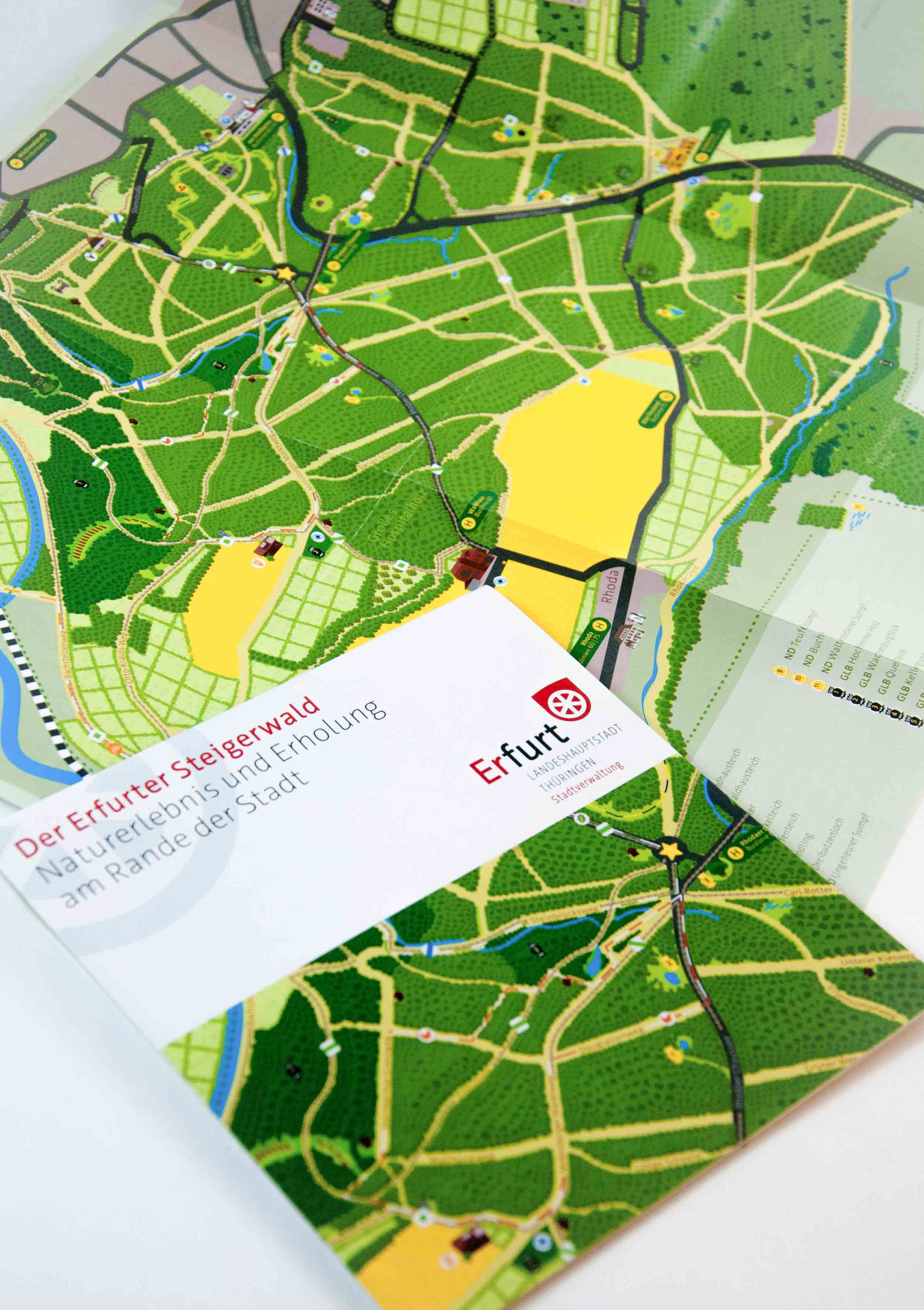 Steigerwald Karte Erfurt | Studio Reduzieren