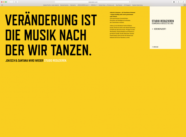 Veränderung ist die Musik nach der wir tanzen.