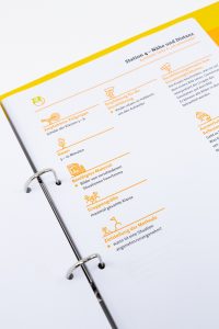 Arbeitsbuch Arbeitsblätter Layout Parcours LAG Kinder- Jugendschutz Thüringen